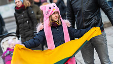 Klaipėdiečiai i&scaron;rei&scaron;kė solidarumą su ukrainiečiais.