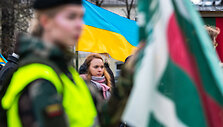 Klaipėdiečiai i&scaron;rei&scaron;kė solidarumą su ukrainiečiais.