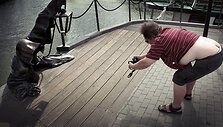 Žymaus Klaipėdos fotografo Vyto Karaciejaus darbas parodoje &bdquo;(ne)matomi&ldquo;.