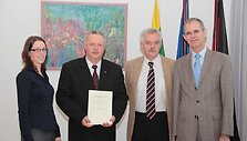 Arūnas Baublys (antras i&scaron; kairės) paskirtas Vokietijos garbės konsulu Klaipėdoje.