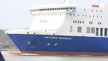 Pakeliui į Klaipėdą užsidegė keltas &bdquo;Victoria Seaways&ldquo;