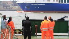 Pakeliui į Klaipėdą užsidegė keltas &bdquo;Victoria Seaways&ldquo;