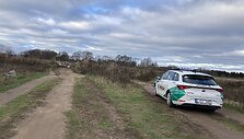 Prie Radailių &scaron;altinio naktį sudegė automobilis
