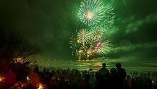 Palangos dangų Naujųjų metų naktį nu&scaron;vies fejerverkas