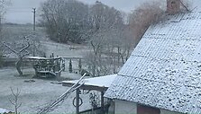 Kovo 18-osios rytą Lietuvoje pasnigo. Marijampolės raj.