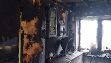 Gaisro Tel&scaron;iuose padariniai
