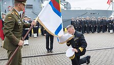 Naujasis karinių jūrų pajėgų vadas jūrų kapitonas Tadas Jablonskis