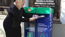 Prie Klaipėdos turizmo informacijos centro atsirado dėžė, i&scaron; kurios bet kada galima pasiimti žemėlapį.