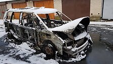 Sudegę automobiliai