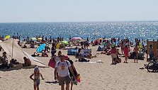 An&scaron;laginis savaitgalis Palangoje &ndash; sulaukta gausybės poilsiautojų.