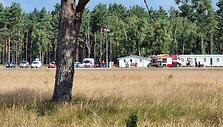 Nidos aerodrome vykusios pratybos smalsuoliams sukėlė nerimo dėl nelaimės.