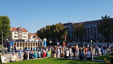 Mitingas Klaipėdoje: susirinko apie &scaron;imtas žmonių