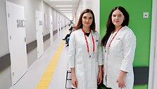 Gydytoja Sandra Liubinskienė ir slaugytoja Gabija Važnevičiūtė