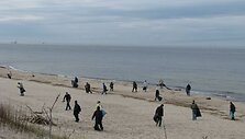 Kariai keletą valandų plu&scaron;ėjo pajūry.