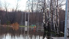 I&scaron;siliejusi i&scaron; krantų Danės upė pasiekė gyventojų namus.