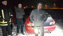 Jakų žiede į griovį nuvažiavo girtas vairuotojas be teisių
