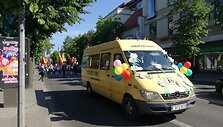 Paskutinio skambučio &scaron;ventės Klaipėdoje akimirkos