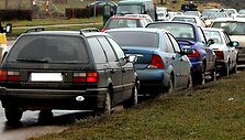 Tunelio ir J.Bar&scaron;ausko gatvėse buvo susidariusi įspūdinga automobilių vilkstinė.