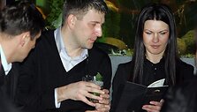 Buvęs krep&scaron;ininkas Vaidas Jurgilas (kairėje) ir &bdquo;Žalgirio" treneris Darius Maskoliūnas