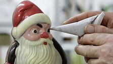 &Scaron;okoladinių Kalėdų senelių gaminimas