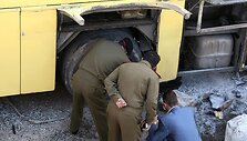 Damaske sprogo autobusas su maldininkais 