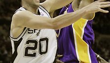 &bdquo;Lakers&ldquo; ir &bdquo;Spurs&ldquo; krep&scaron;ininkų dvikova 