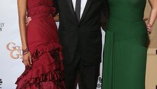 Aktoriai Samas Worthingtonas, Zoe Saldana (kairėje) ir Sigourney Weaver (&bdquo;Įsikūnijimas&ldquo;)