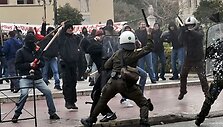 Masiniai protestai Graikijoje