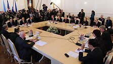 Susitikime vyksta Rusijos URM svečių namuose Maskvoje