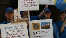 Protestuotojai