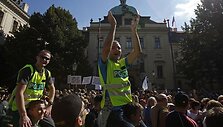Čekijos sostinėje masiniai protestai