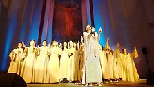 Foto naujienai: Roko opera &bdquo;Prisikėlęs&ldquo; sulaukė tūkstančių žiūrovų dėmesio