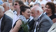 80-ąjį jubiliejų at&scaron;ventęs Klaipėdos dramos teatro aktorius Vytautas Pauk&scaron;tė