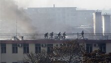 Sprogimai kelių policijos būstinėje Kabule