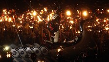 &Scaron;kotijoje vykusio ugnies festivalio akimirkos