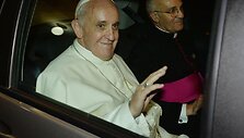Popiežius Pranci&scaron;kus atvyko į Braziliją.