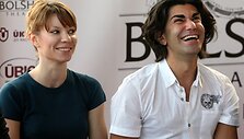 Maskvos Didžiojo teatro primarijus Nikolajus Tsiskaridzė ir primabalerina Marija Aleksandrova