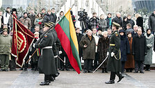 Vėliavos pakėlimo ceremonija Sausio 13-ąją