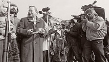 Pirmasis Kovo 11-osios metinių minėjimas 1991 metais.