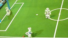 Robotų futbolo varžybos. 