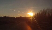 Meteoritas danguje paliko ry&scaron;kų ruožą