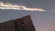 Meteoritas danguje paliko ry&scaron;kų ruožą