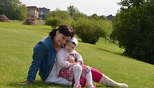 Rūta Luko&scaron;evičiūtė su dukrele Lėja Kornelija