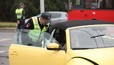 Eglės Straleckaitės &bdquo;Volkswagen Beetle&ldquo; pateko į avariją