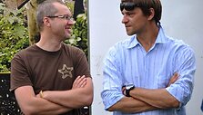 Žilvinas Naujokas ir Donatas Ulvydas (de&scaron;inėje)