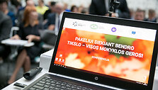 Savivaldybių &scaron;vietimo konferencijos akimirka