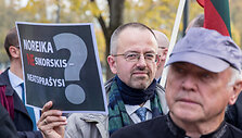Protestas prie Užsienio reikalų ministerijos