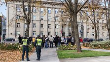 Protestas prie Užsienio reikalų ministerijos