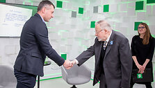Vytautas Landsbergis ir Mindaugas Mikalauskas