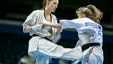 Europos kioku&scaron;in karate čempionato akimirka